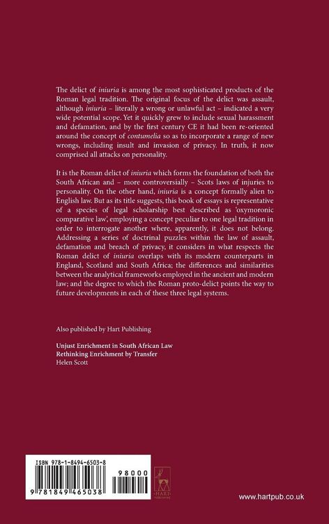 Produktbild: Iniuria and the Common Law