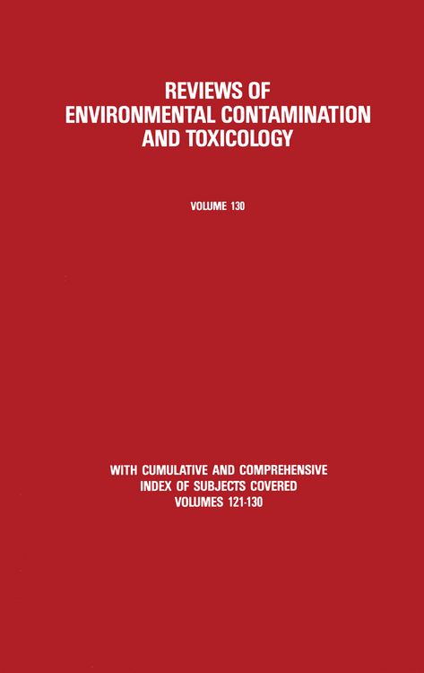 Produktbild: Reviews of Environmental Contamination and Toxicology