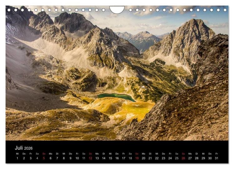 Produktbild: Bergpixel "H&ouml;henrausch und Leidenschaft" (Wandkalender 2026 DIN A4 quer), CALVENDO Monatskalender