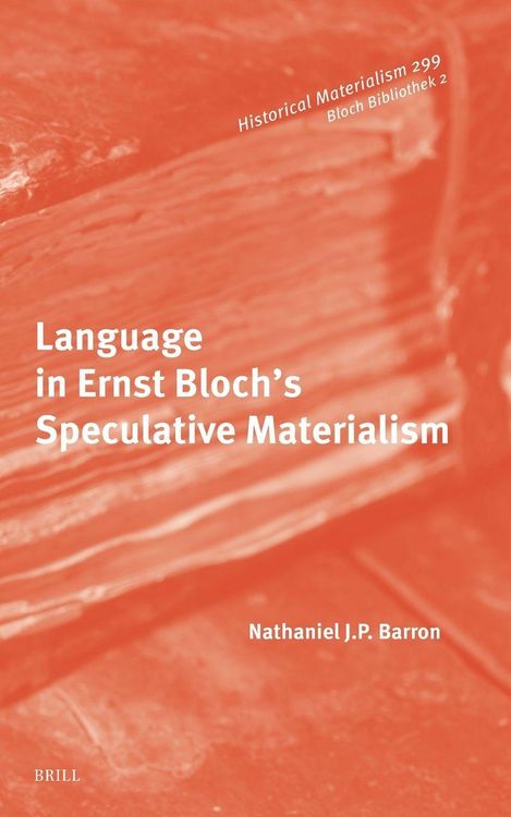 Produktbild: Language in Ernst Bloch's Speculative Materialism