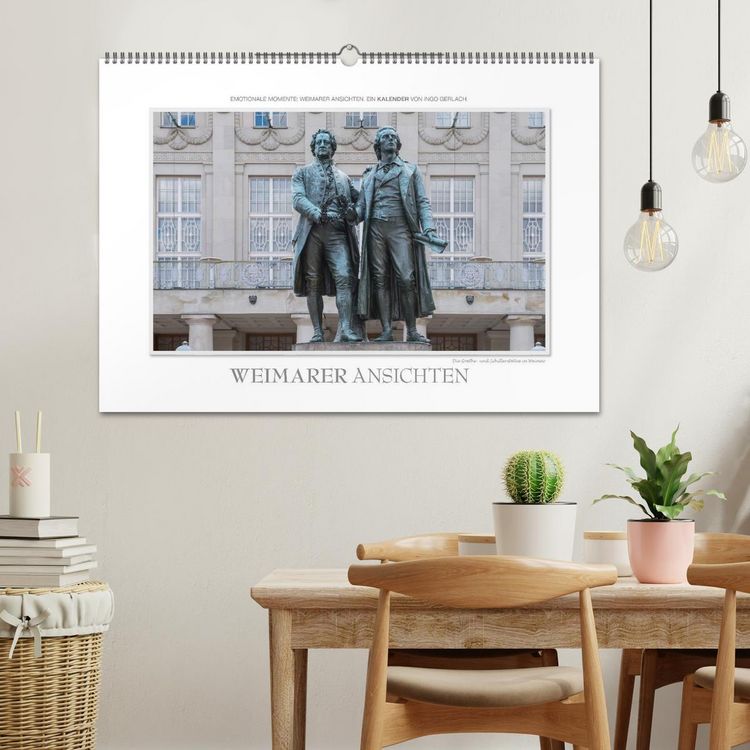 Produktbild: Emotionale Momente: Weimarer Ansichten. (Wandkalender 2026 DIN A2 quer), CALVENDO Monatskalender