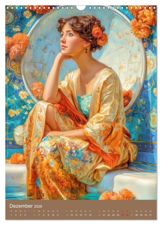 Produktbild: Frauen in Kost&uuml;men - Sinnliche Sch&ouml;nheit des Art Nouveau (Wandkalender 2026 DIN A3 hoch), CALVENDO Monatskalender