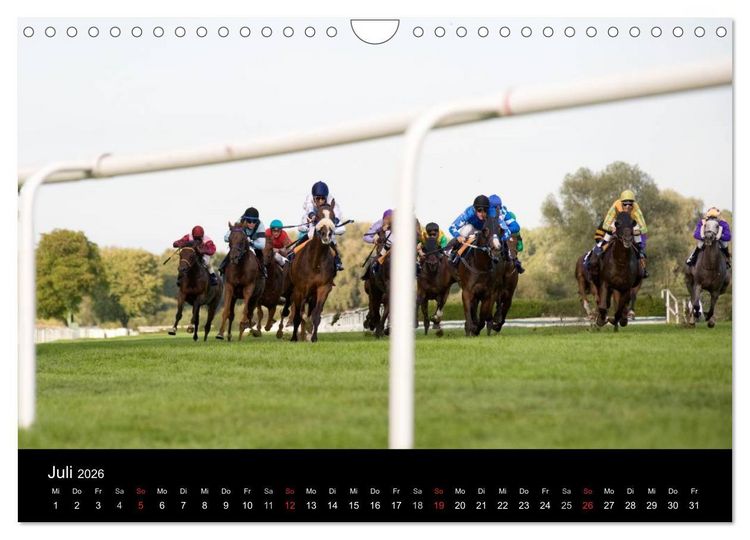 Produktbild: Faszination Galopprennen in Baden-Baden (Wandkalender 2026 DIN A4 quer), CALVENDO Monatskalender
