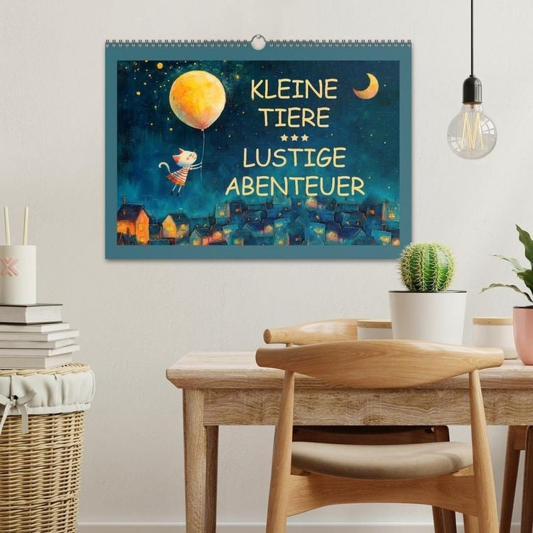 Produktbild: Kleine Tiere - Lustige Abenteuer (Wandkalender 2026 DIN A3 quer), CALVENDO Monatskalender