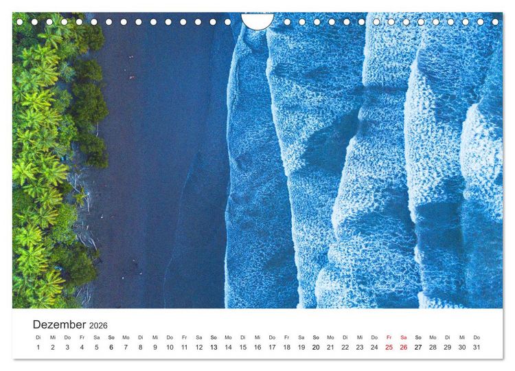 Produktbild: Costa Rica - exotische Tierwelt und unber&uuml;hrte Natur (Wandkalender 2026 DIN A4 quer), CALVENDO Monatskalender