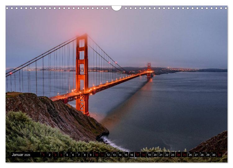 Produktbild: San Francisco Moments (Wandkalender 2026 DIN A3 quer), CALVENDO Monatskalender