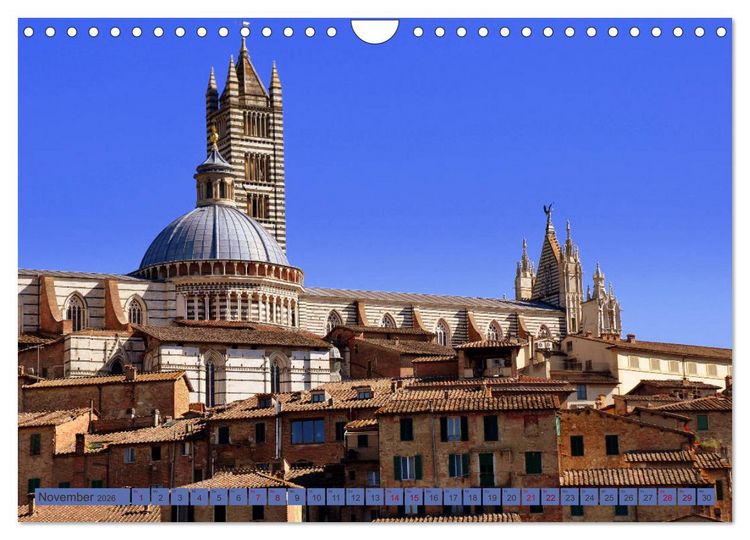 Produktbild: Siena - Stadt des legend&auml;ren Palio (Wandkalender 2026 DIN A4 quer), CALVENDO Monatskalender