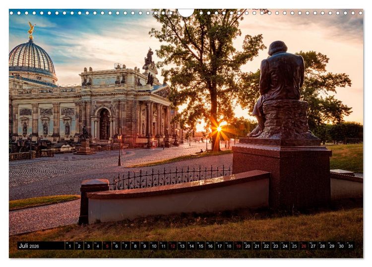 Produktbild: Barockperle Dresden (Wandkalender 2026 DIN A3 quer), CALVENDO Monatskalender
