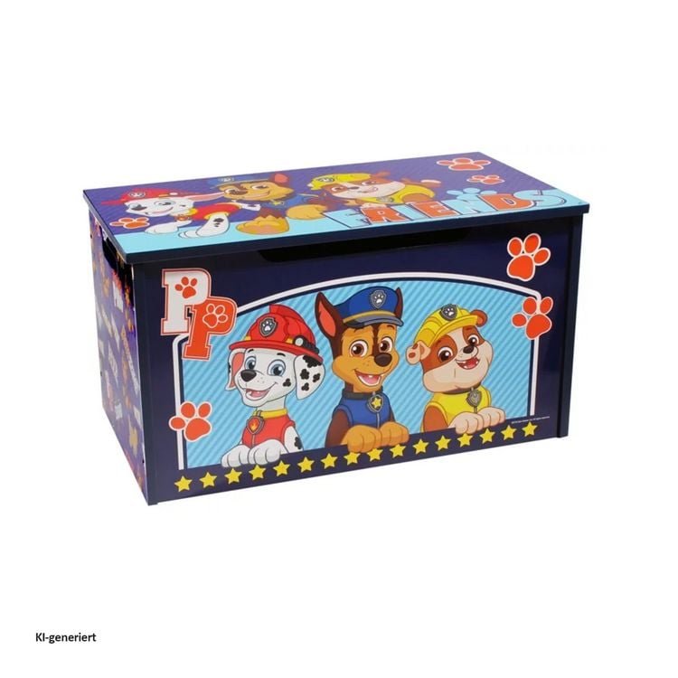 Produktbild: HTI-Living Paw Patrol Spielzeugkiste mit Deckel Kinder Aufbewahrungsbox Blau