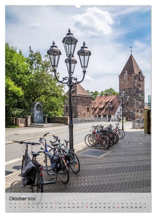 Produktbild: N&Uuml;RNBERG Charmante Altstadt (hochwertiger Premium Wandkalender 2026 DIN A2 hoch), Kunstdruck in Hochglanz