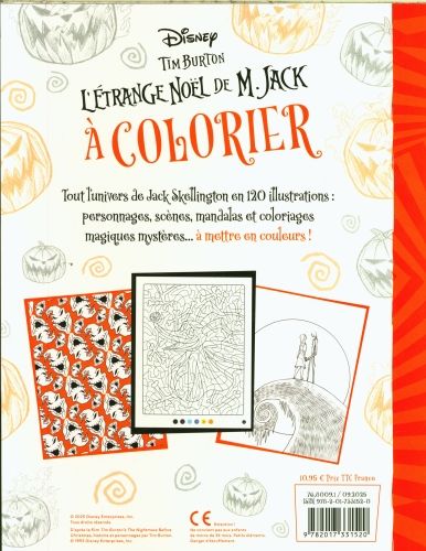 Produktbild: L'&eacute;trange No&euml;l de M. Jack &agrave; colorier. Tim Burton