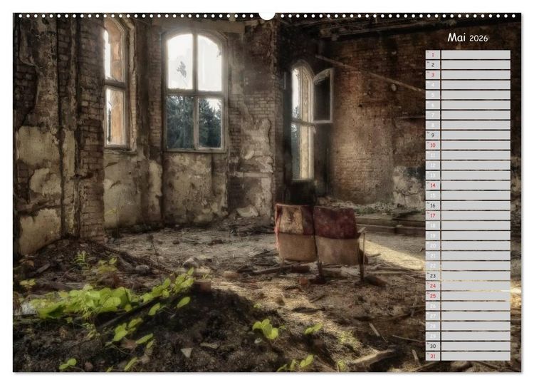 Produktbild: Lost Places - verlassene Orte (hochwertiger Premium Wandkalender 2026 DIN A2 quer), Kunstdruck in Hochglanz