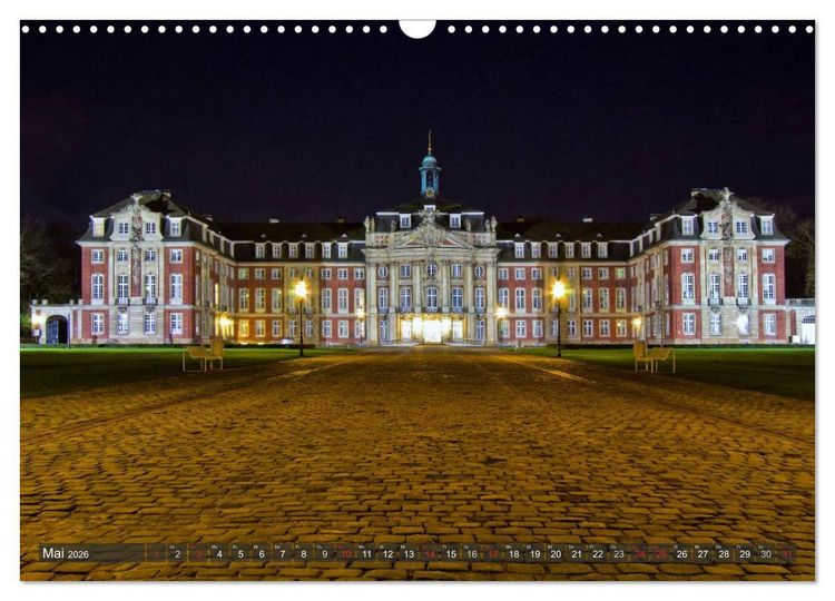 Produktbild: M&uuml;nster - Historische Stadt mit jungem Gesicht (Wandkalender 2026 DIN A3 quer), CALVENDO Monatskalender