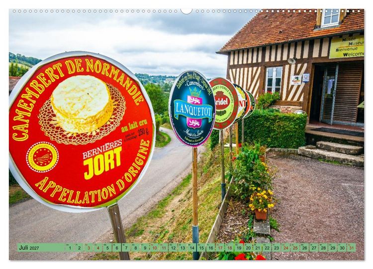 Produktbild: Die Normandie f&uuml;r Entdecker (hochwertiger Premium Wandkalender 2027 DIN A2 quer), Kunstdruck in Hochglanz