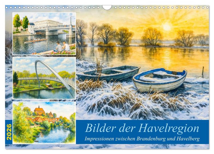 Produktbild: Bilder der Havelregion - Impressionen zwischen Brandenburg und Havelberg (Wandkalender 2026 DIN A3 quer), CALVENDO Monatskalender