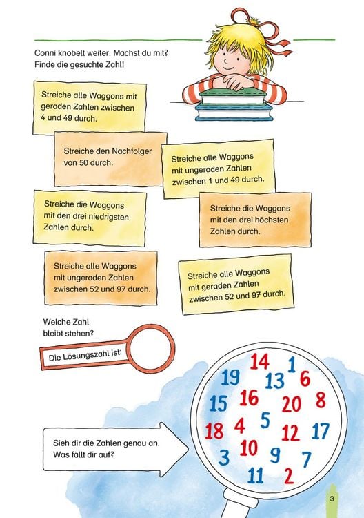 Produktbild: Conni Gelbe Reihe (Besch&auml;ftigungsbuch): Rechnen von 1 bis 100