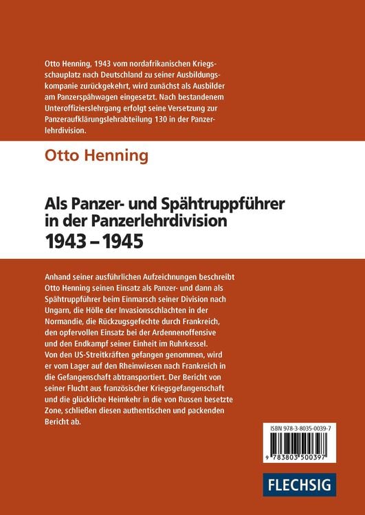 Produktbild: Als Panzer- und Sp&auml;htruppf&uuml;hrer in der Panzerlehrdivision 1943-1945