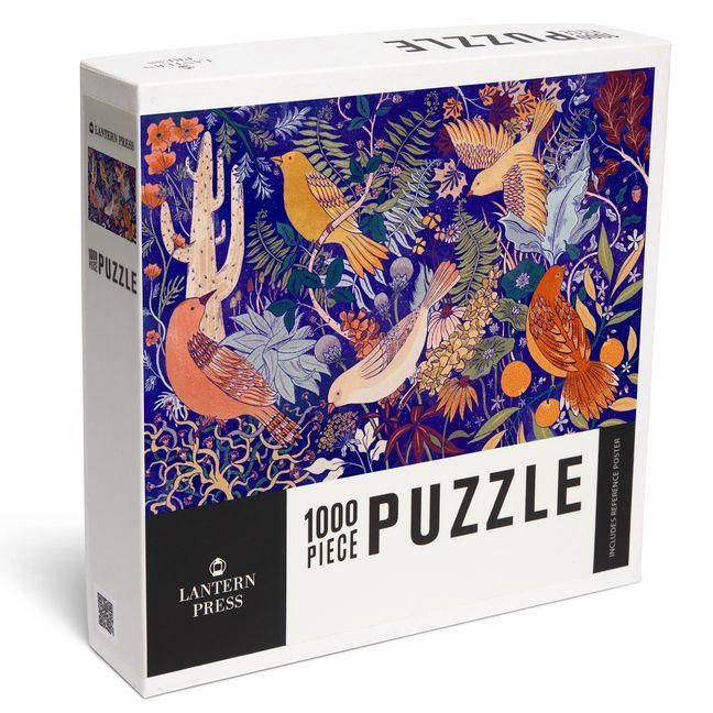 Produktbild: Birds & Blooms of North America - Cobalt - 1000 Piece Puzzle