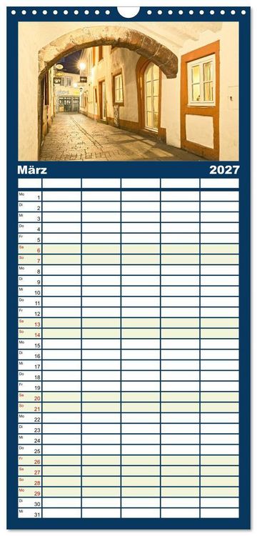 Produktbild: Familienplaner 2027 - R&Ouml;MERSTADT TRIER mit 5 Spalten (Wandkalender, 21 x 45 cm) CALVENDO