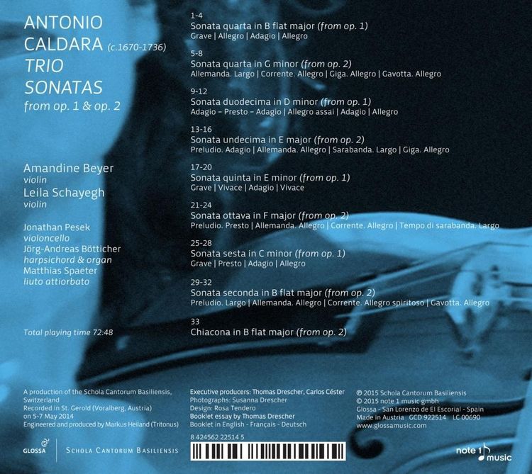 Produktbild: Caldara/Trio Sonatas