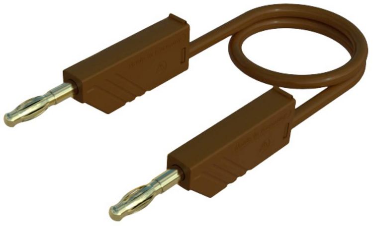 Produktbild: Hirschmann Test & Measurement MLN 100/2,5 BR Messleitung Lamellenstecker 4 mm Lamellenstecker 4 mm 1.00 m Braun 1 St.