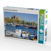 Produktbild: CALVENDO Puzzle Fischerhafen Palma mit Kathedrale | 1000 Teile Lege-Gr&ouml;&szlig;e 64x48cm Foto-Puzzle f&uuml;r gl&uuml;ckliche Stunden