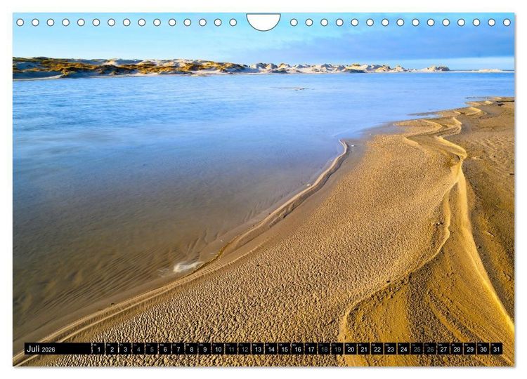 Produktbild: Einzigartige Strandansichten auf Amrum (Wandkalender 2026 DIN A4 quer), CALVENDO Monatskalender