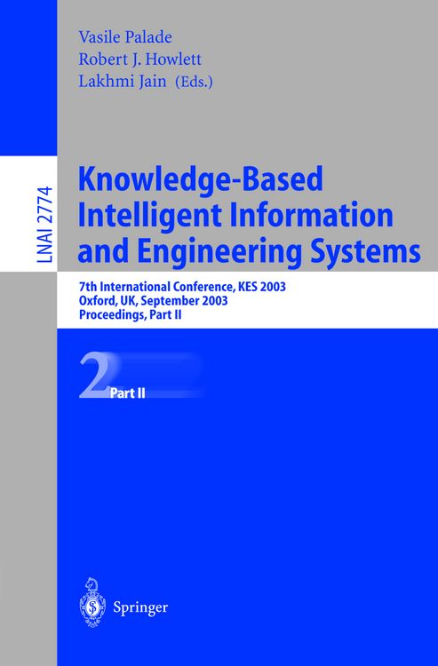 Produktbild: Knowledge-Based Intelligent Information and Engineering Systems