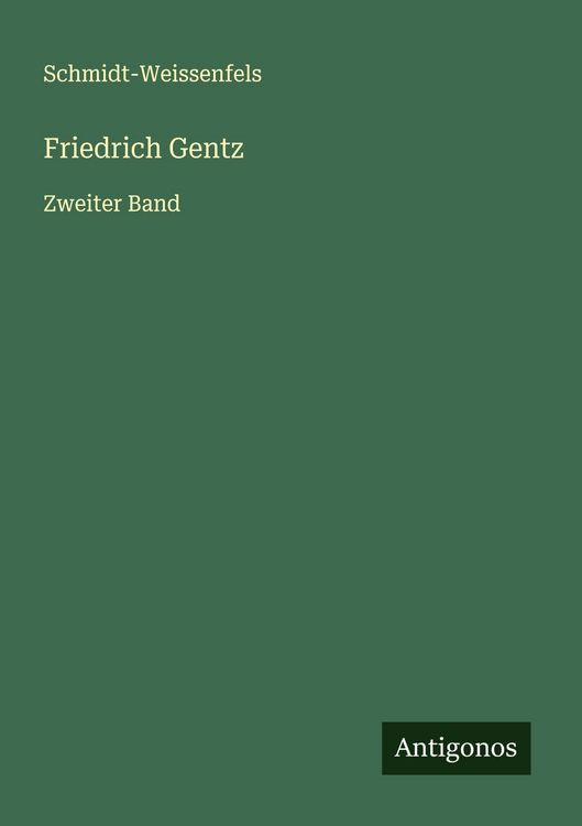 Produktbild: Friedrich Gentz
