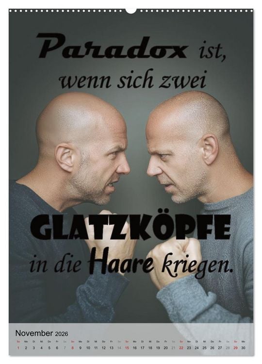 Produktbild: Paradoxien, Widerspr&uuml;che in sich (hochwertiger Premium Wandkalender 2026 DIN A2 hoch), Kunstdruck in Hochglanz