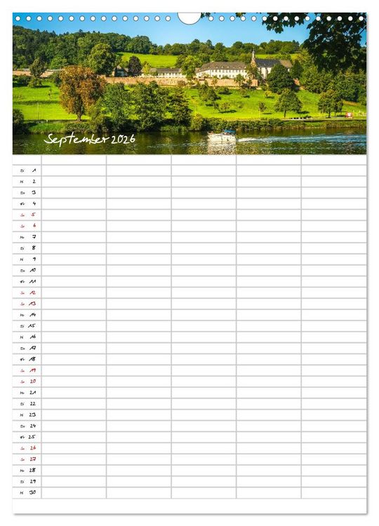 Produktbild: Heidelberger Familienkalender (Wandkalender 2026 DIN A3 hoch), CALVENDO Monatskalender