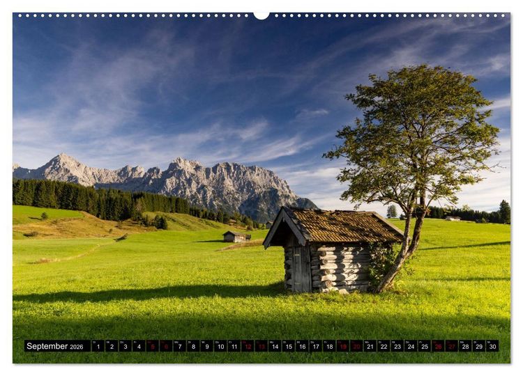 Produktbild: Werdenfelser Land (Wandkalender 2026 DIN A2 quer), CALVENDO Monatskalender