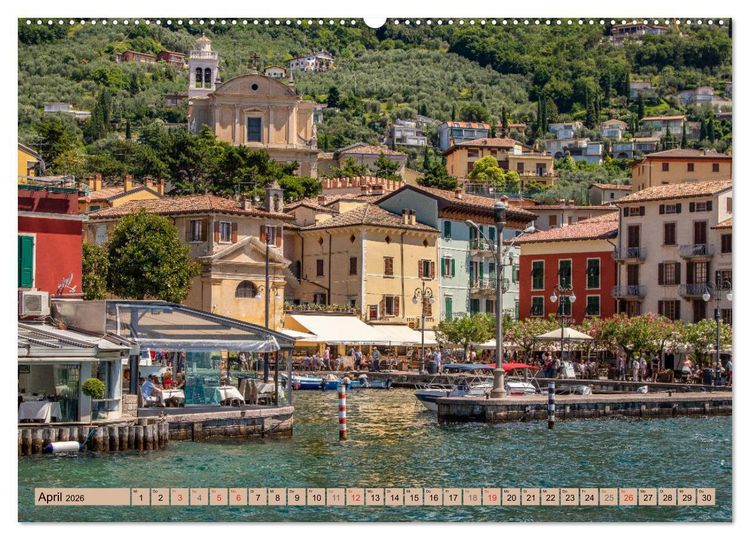 Produktbild: Italiens romantische Seen (hochwertiger Premium Wandkalender 2026 DIN A2 quer), Kunstdruck in Hochglanz