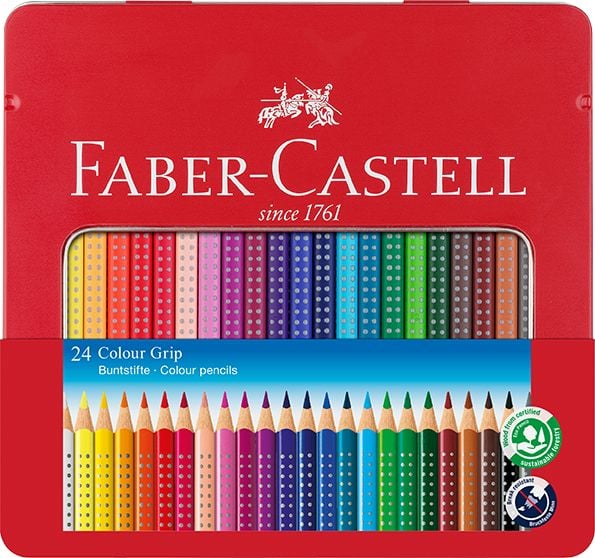 Produktbild: Faber-Castell Buntstifte Colour Grip, 24er Set