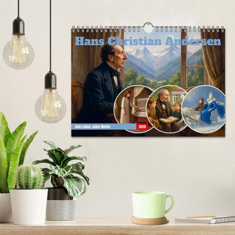 Produktbild: Hans Christian Andersen. Sein Leben, seine Werke (Wandkalender 2026 DIN A4 quer), CALVENDO Monatskalender