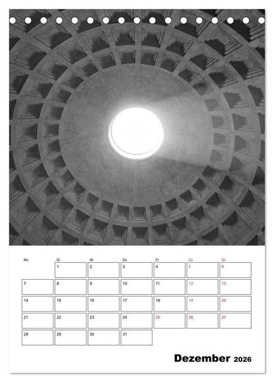 Produktbild: Die ewige Stadt Rom (Tischkalender 2026 DIN A5 hoch), CALVENDO Monatskalender