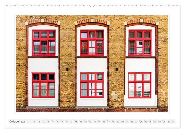 Produktbild: Architektur. Imposante Fassaden (hochwertiger Premium Wandkalender 2026 DIN A2 quer), Kunstdruck in Hochglanz