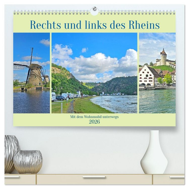 Produktbild: Rechts und links des Rheins. Mit dem Wohnmobil unterwegs. (hochwertiger Premium Wandkalender 2026 DIN A2 quer), Kunstdruck in Hochglanz