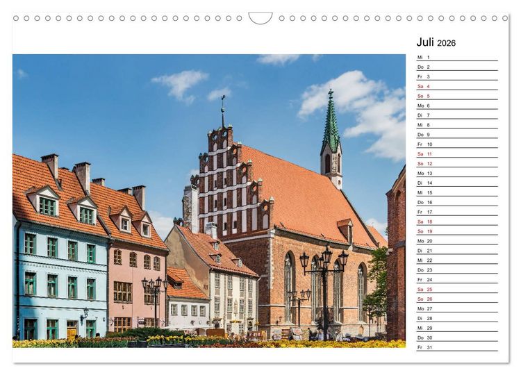 Produktbild: Ein Wochenende in Riga (Wandkalender 2026 DIN A3 quer), CALVENDO Monatskalender