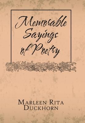 Produktbild: Memorable Sayings of Poetry