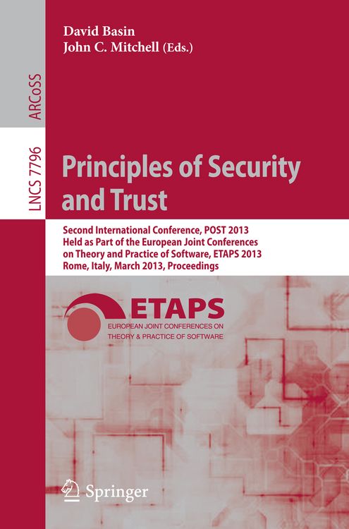 Produktbild: Principles of Security and Trust