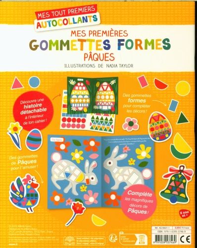 Produktbild: P&acirc;ques : mes premi&egrave;res gommettes formes