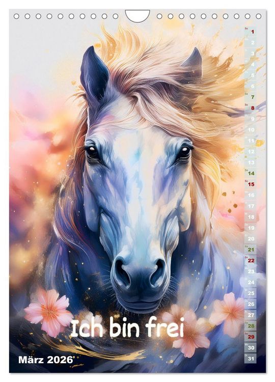Produktbild: Ich bin stark - Ein tierischer Affirmationskalender (Wandkalender 2026 DIN A4 hoch), CALVENDO Monatskalender