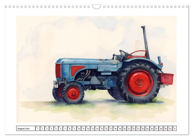 Produktbild: Alte Schlepper in neuem Glanz (Wandkalender 2026 DIN A3 quer), CALVENDO Monatskalender