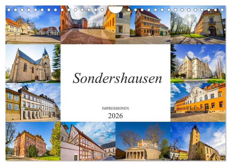 Produktbild: Sondershausen Impressionen (Wandkalender 2026 DIN A4 quer), CALVENDO Monatskalender