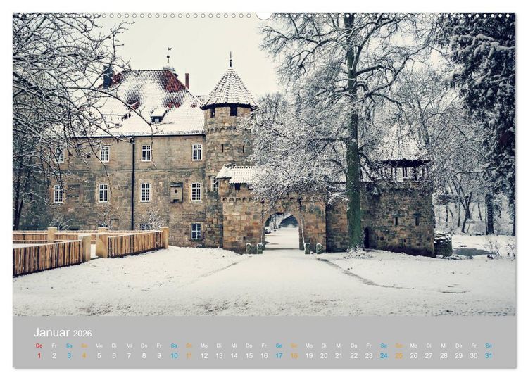 Produktbild: Coburger Land - Burgen und Schl&ouml;sser (Wandkalender 2026 DIN A2 quer), CALVENDO Monatskalender