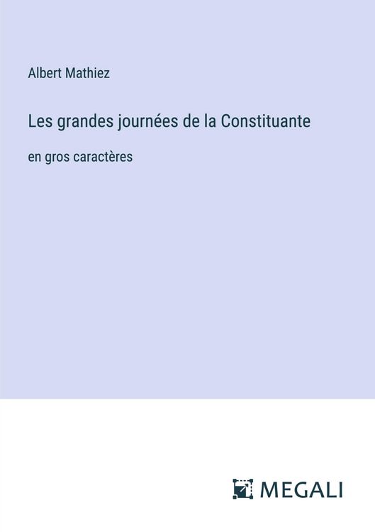 Produktbild: Les grandes journ&eacute;es de la Constituante