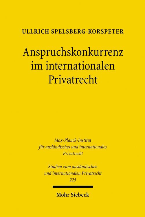 Produktbild: Anspruchskonkurrenz im internationalen Privatrecht
