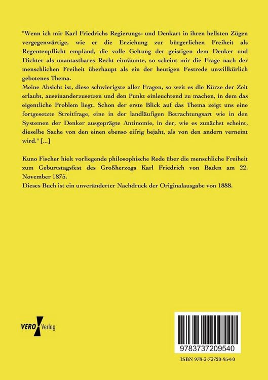 Produktbild: &Uuml;ber die menschliche Freiheit