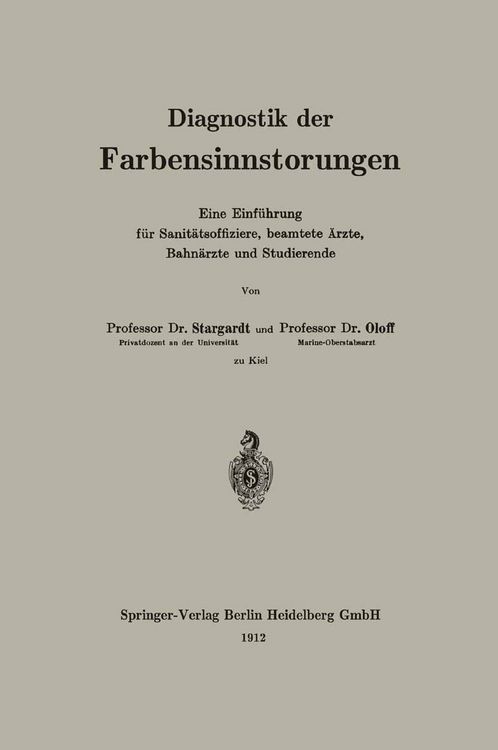 Produktbild: Diagnostik der Farbensinnst&ouml;rungen
